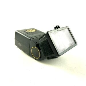 Sunpak Auto Zoom 344D Thyristor Flash Unit Black Shoe Mount For Film Cameras